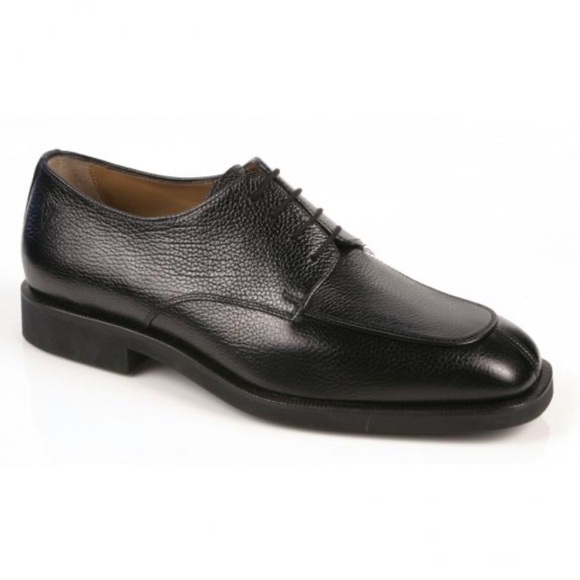 Michael Toschi Other - Michael Toschi Calaveras Split Toe Derby Black Pebble Leather Oxford Shoes 13